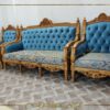 WOODEN MAHARAJA SOFA SET
