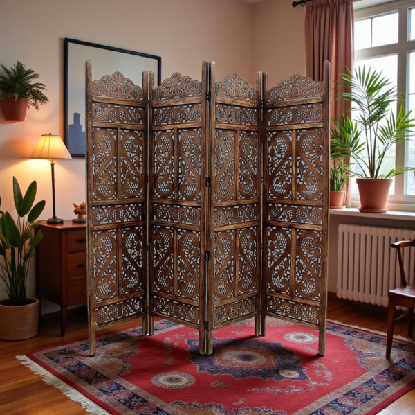 Majestic Paisley Folding Screen