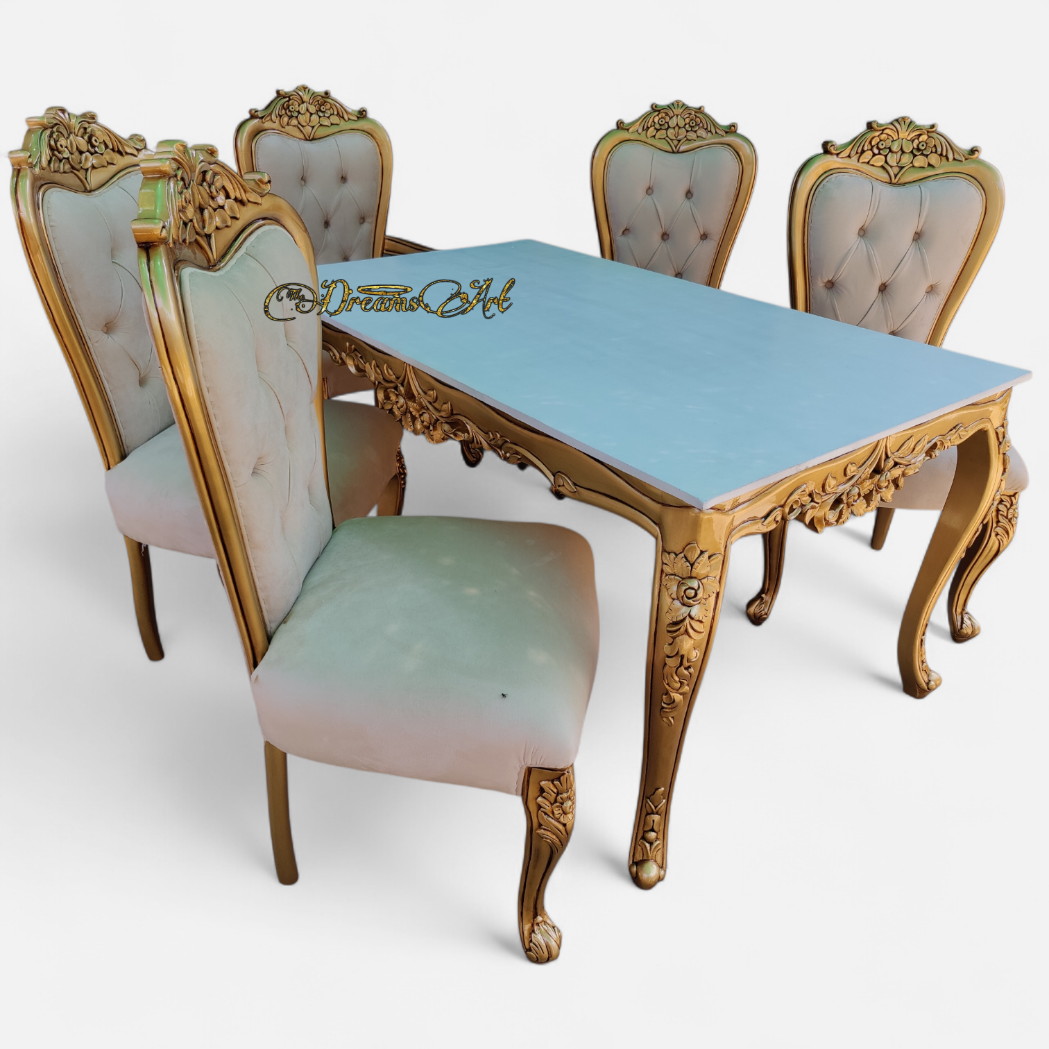 Rajwada Elegance Hand-Carved Royal Dining Set Rajwada Elegance Hand-Carved Royal Dining Set