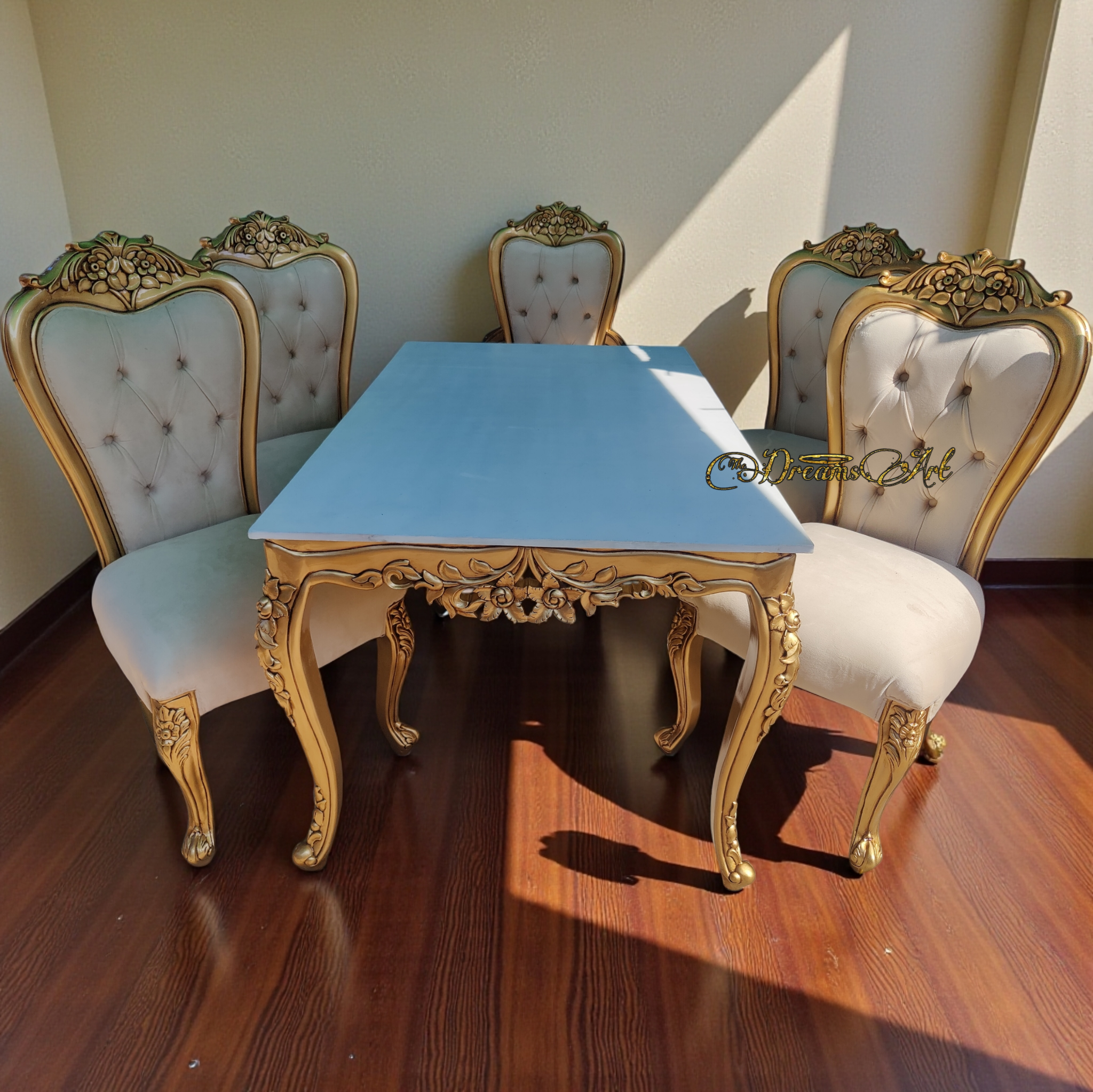 Rajwada Elegance Hand-Carved Royal Dining Set Rajwada Elegance Hand-Carved Royal Dining Set