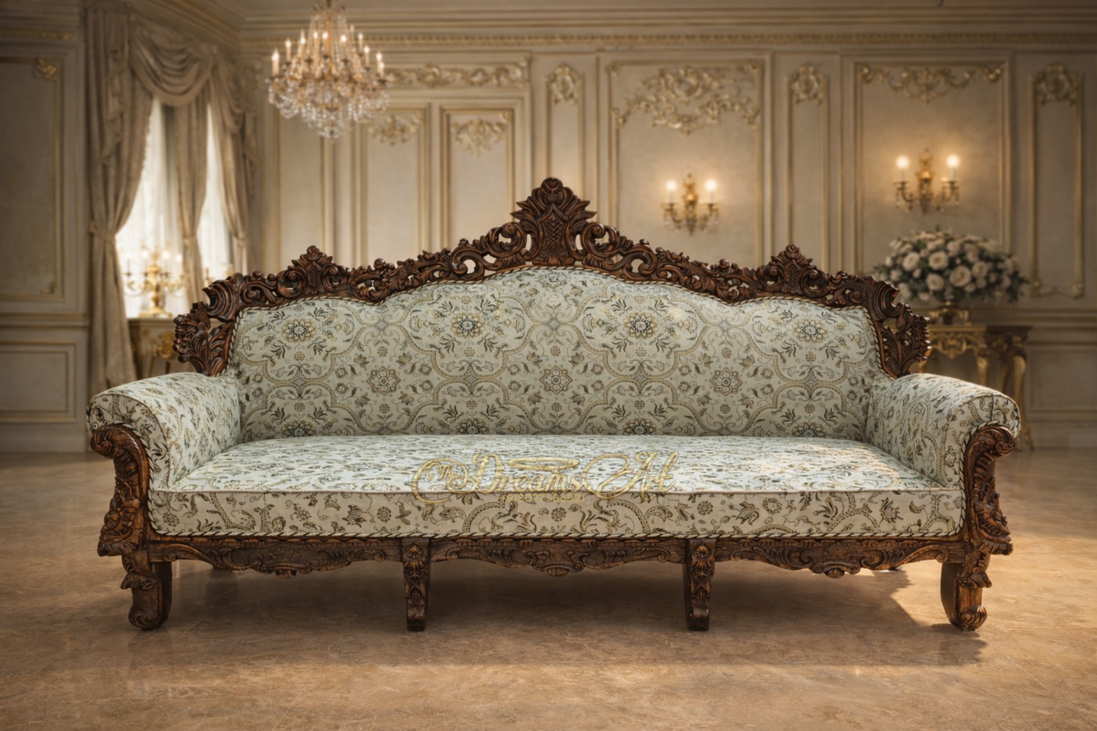 The Royal Heritage – Hand-Carved Classic Luxury Sofa