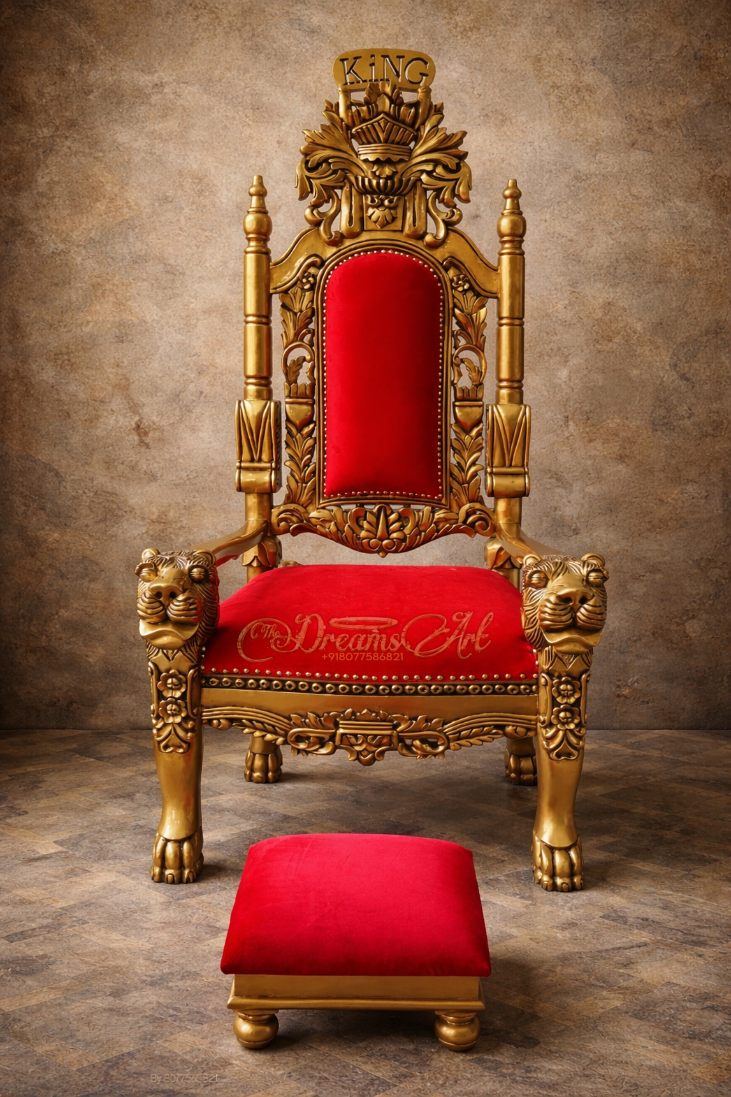 The Lion King Chair – Royal Hand-Carved Masterpiece