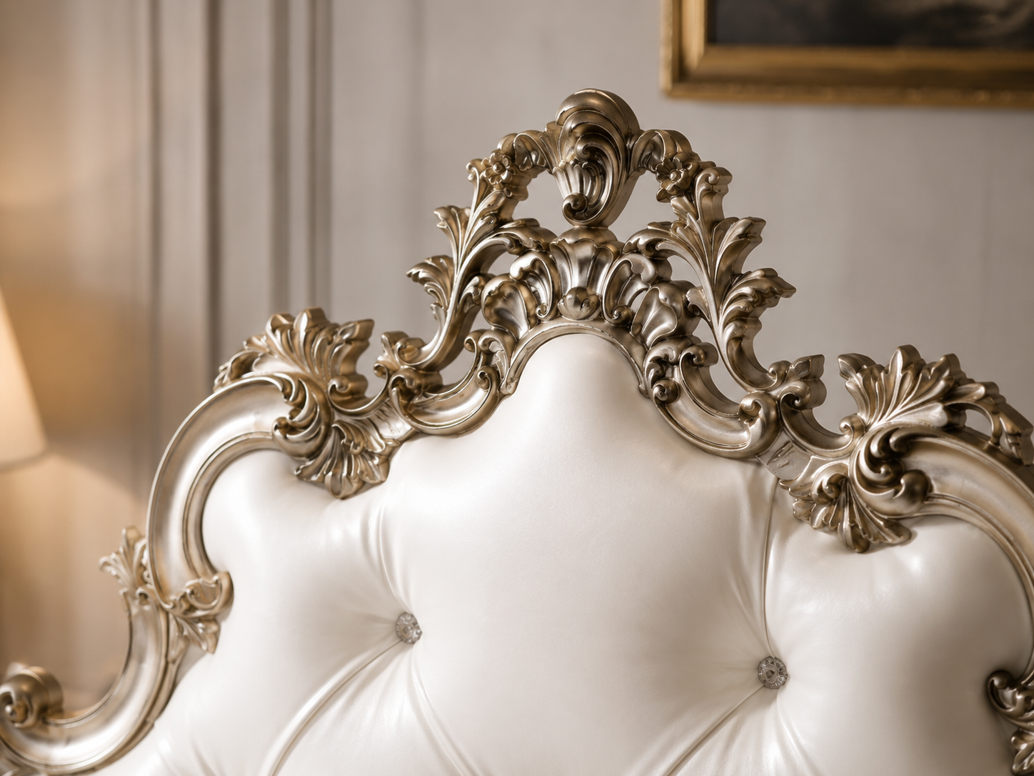 Royal Versailles Tufted Bed – Hand-Carved Luxury Bedroom Masterpiece Royal Versailles Tufted Bed – Hand-Carved Luxury Bedroom Masterpiece