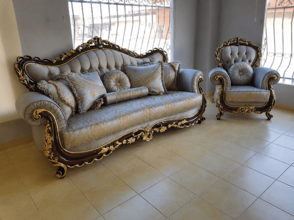 Royal Heritage Hand-Carved Luxury Sofa Set